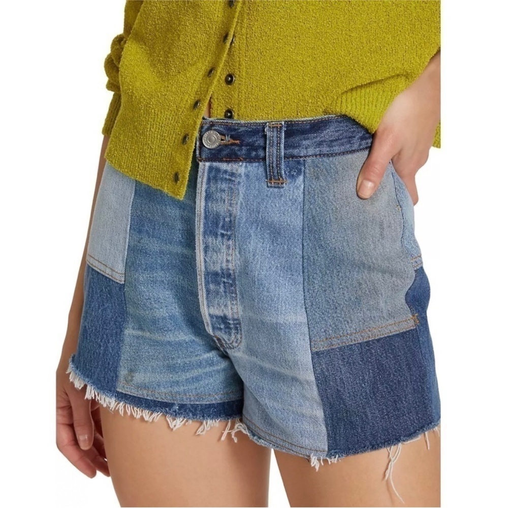 Re/Done Levi’s Patchwork Cutoffs. Size: 27 - image 8